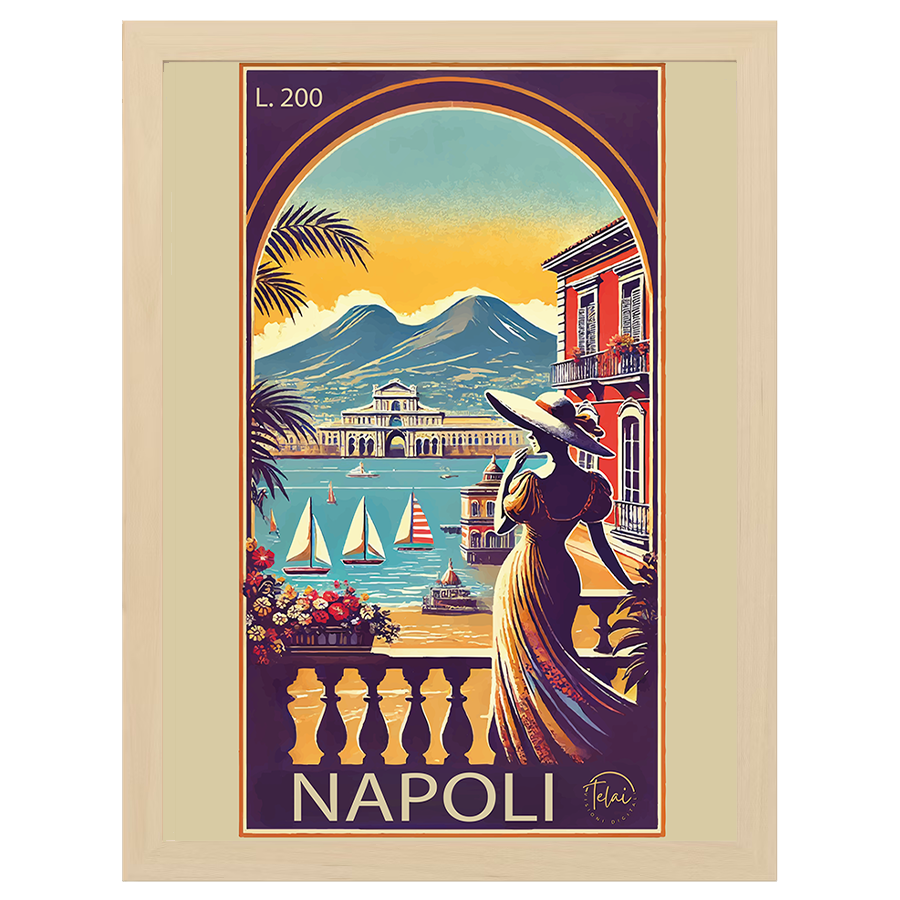 Cartolina d’Epoca: Napoli Vista dal Golfo