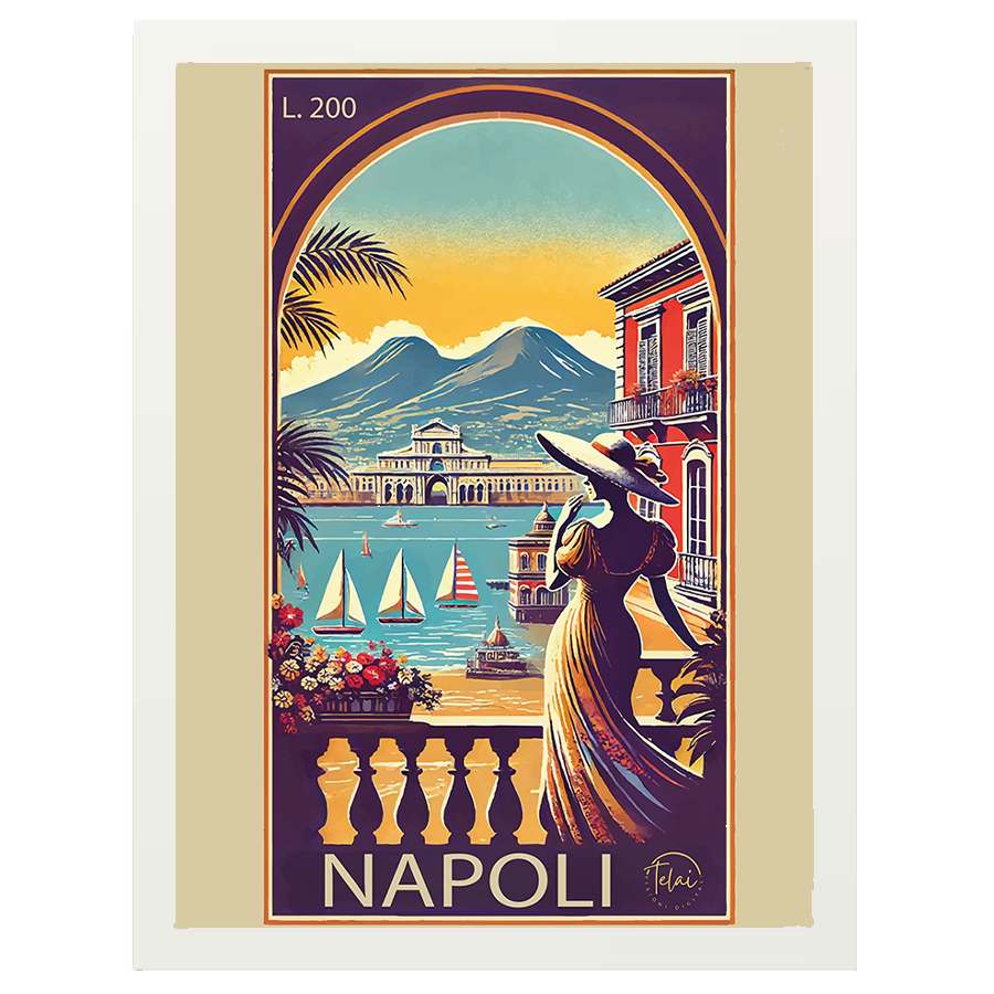 Cartolina d’Epoca: Napoli Vista dal Golfo
