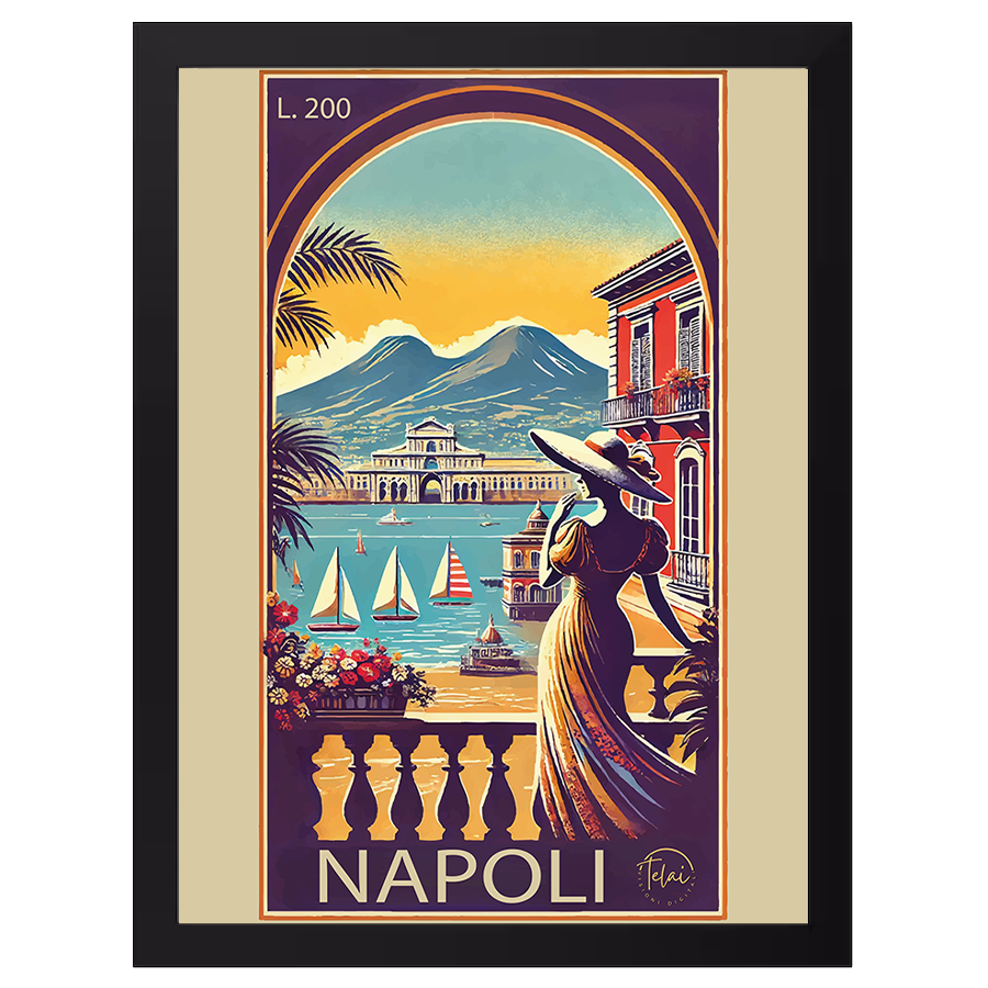 Cartolina d’Epoca: Napoli Vista dal Golfo