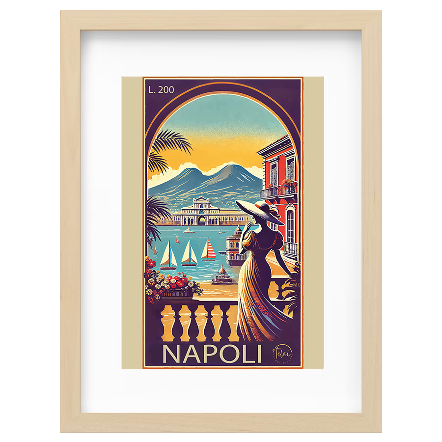 Cartolina d’Epoca: Napoli Vista dal Golfo