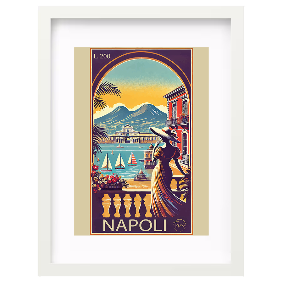 Cartolina d’Epoca: Napoli Vista dal Golfo
