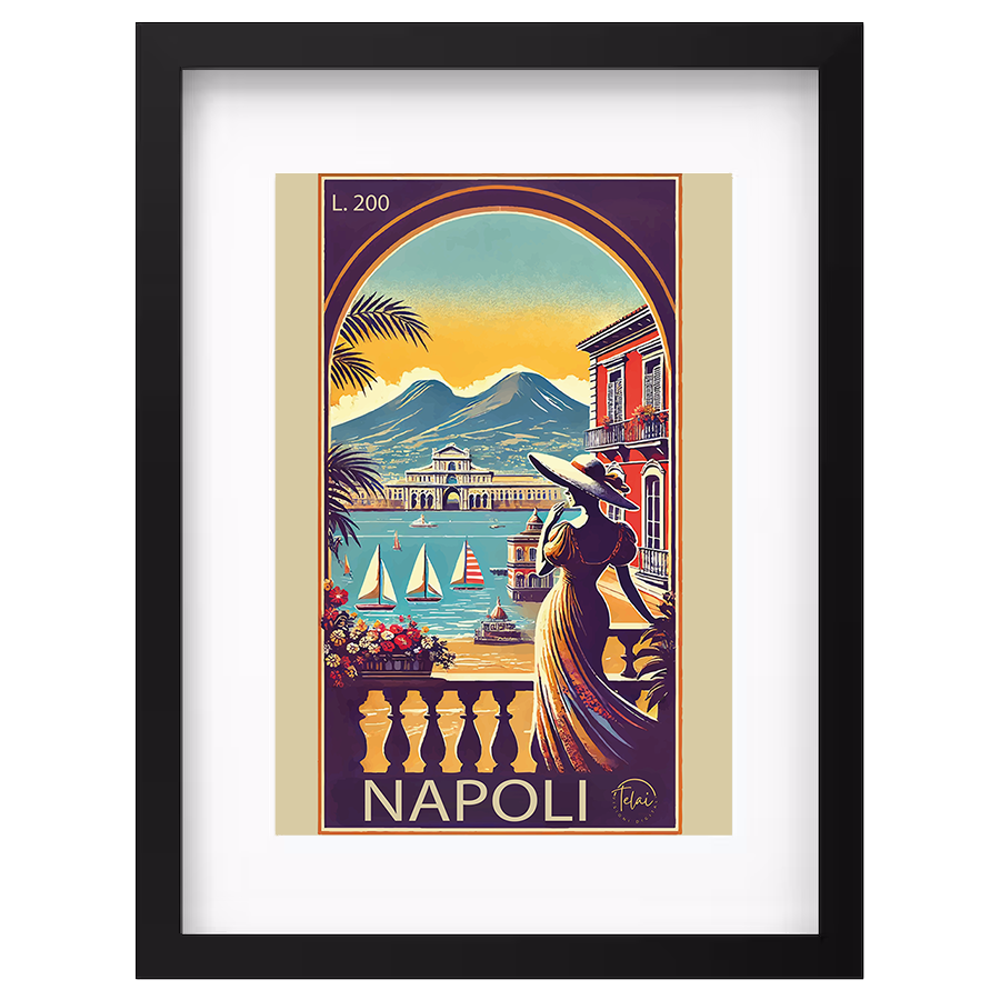 Cartolina d’Epoca: Napoli Vista dal Golfo